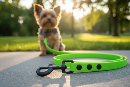 Smycz wodoodporna dla średniego psa 1,6CM SHELBYPETS  ZIELONA (Product Staging) (2).jpg