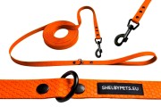 Smycz treningowa dla dużego psa 2cm  5–30 m HEXA – pomarańczowa.jpg