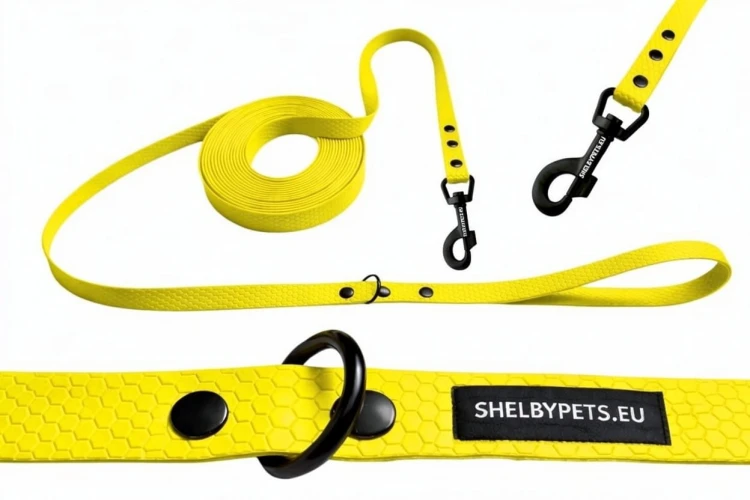 Smycz treningowa dla dużego psa 2cm  5–30 m HEXA – żółta.jpg