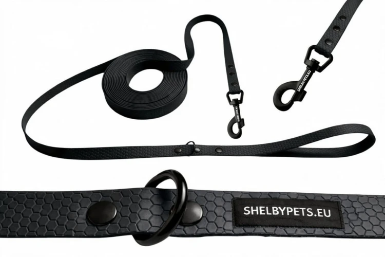Smycz treningowa dla dużego psa 2cm  5–30 m HEXA – czarna.jpg