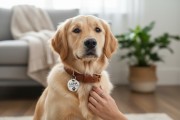 ADRESÓWKA POKAZANA NA PSIE RASY GOLDEN RETRIVER STAL NIERDZEWNA 30MM KÓŁKO (1).jpg