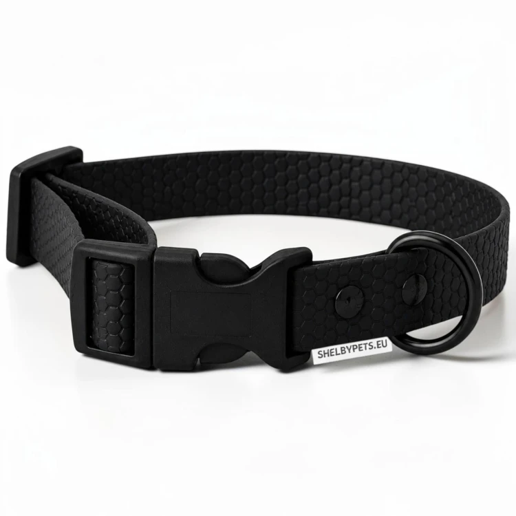 OBROŻA WODOODPORNA DLA PSA WOOFY COLLAR LIGHT CLICK -  CZARNA.jpg
