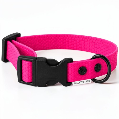 OBROŻA WODOODPORNA DLA PSA WOOFY COLLAR LIGHT CLICK -  RÓŻOWA.jpg