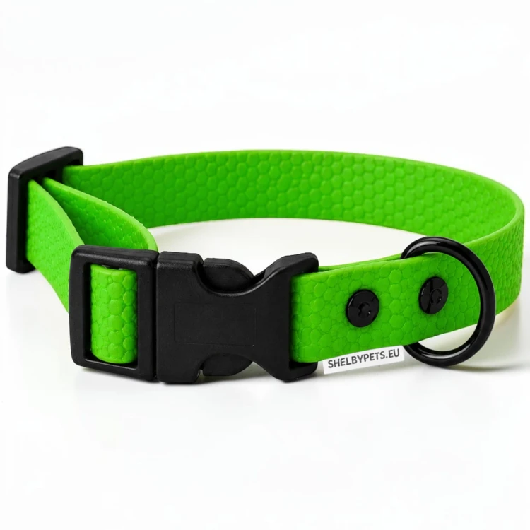 OBROŻA WODOODPORNA DLA PSA WOOFY COLLAR LIGHT CLICK -  ZIELONA.jpg
