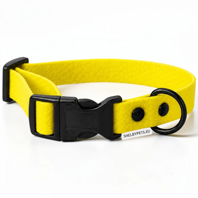 OBROŻA WODOODPORNA DLA PSA WOOFY COLLAR LIGHT CLICK -  ŻÓŁTA.jpg