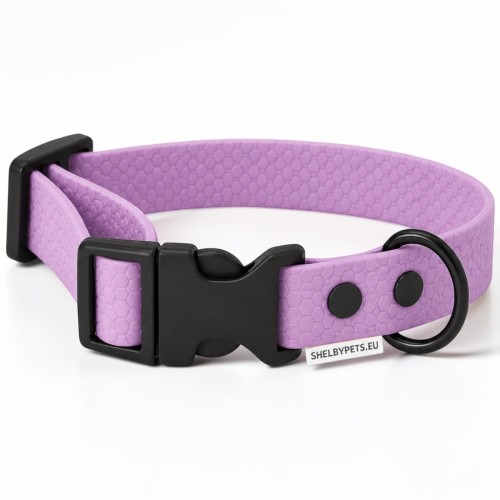 OBROŻA WODOODPORNA DLA PSA WOOFY COLLAR LIGHT CLICK -  LAWENDOWA.jpg