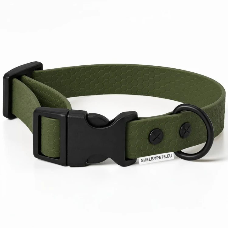 OBROŻA WODOODPORNA DLA PSA WOOFY COLLAR LIGHT CLICK - OLIWKOWA.jpg
