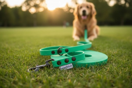 Smycz wodoodporna dla średniego psa 1,6CM SHELBYPETS KARAIBSKO ZIELONY (Product Staging) (1).jpg
