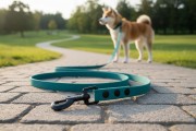 Smycz wodoodporna dla średniego psa 1,6CM SHELBYPETS  MYŚLIWSKO ZIELONA (Product Staging) (1).jpg