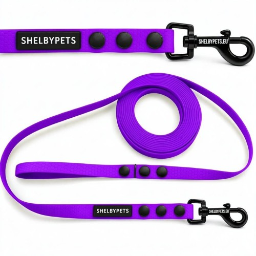 Smycz treningowa dla średniego psa 1,6cm  5–30 m HEXA – fioletowy.jpg