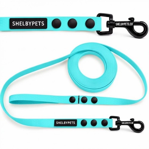 Smycz treningowa dla średniego psa 1,6cm  5–30 m HEXA – miętowy