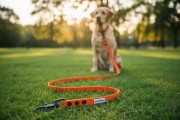 Smycz wodoodporna dla średniego psa 1,6CM SHELBYPETS  POMARAŃCZOWY NEON (Product Staging).jpg