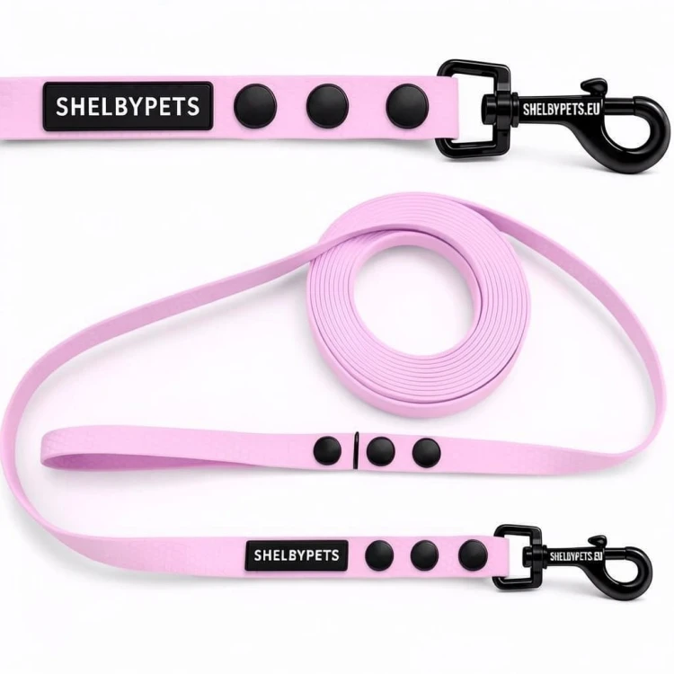 Smycz treningowa dla średniego psa 1,6cm  5–30 m HEXA – lawendowa