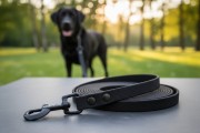 Smycz wodoodporna dla średniego psa 1,6CM SHELBYPETS  CZARNA (Product Staging) (2).jpg