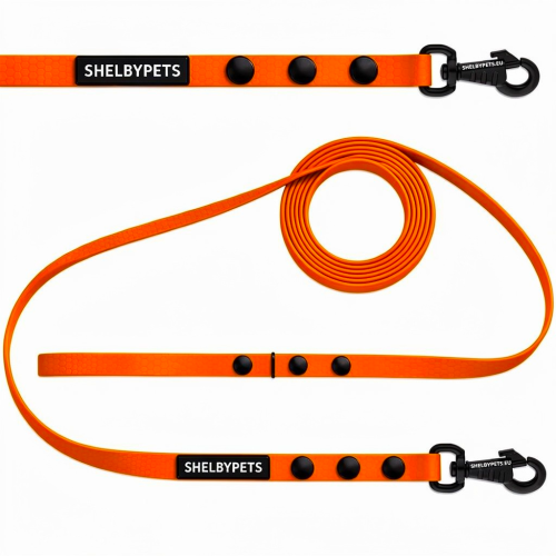 Smycz treningowa dla małego psa 1cm  5–30 m HEXA – pomarańczowy ( z logo ).png