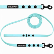 Smycz treningowa dla małego psa 1cm  5–30 m HEXA – pastelowo niebieski  ( z logo ).png