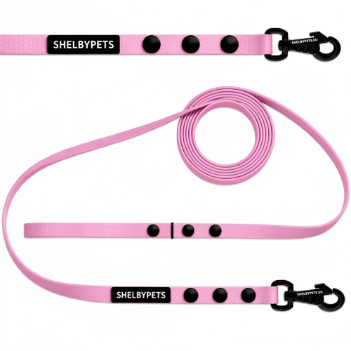 Smycz treningowa dla małego psa 1cm  5–30 m HEXA – lawendowy ( z logo ).png