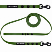 Smycz treningowa dla małego psa 1cm  5–30 m HEXA – oliwkowy  ( z logo ).png