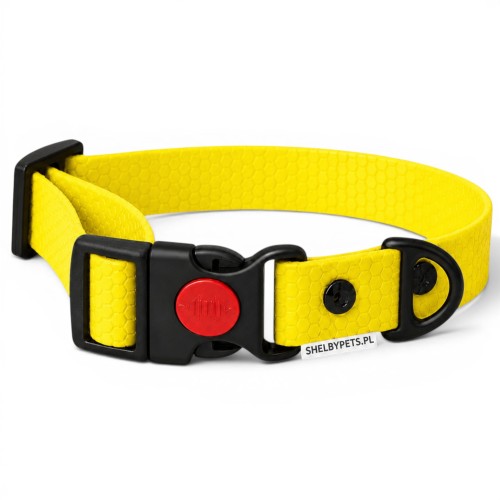 OBROŻA WODOODPORNA DLA PSA WOOFY COLLAR SAFE LOCK -  ŻÓLTA.jpg