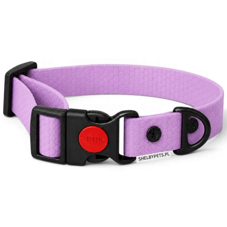 OBROŻA WODOODPORNA DLA PSA WOOFY COLLAR SAFE LOCK -  LAWENDOWA.jpg