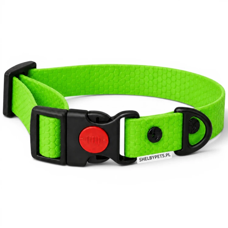 OBROŻA WODOODPORNA DLA PSA WOOFY COLLAR SAFE LOCK -  ZIELONA.jpg