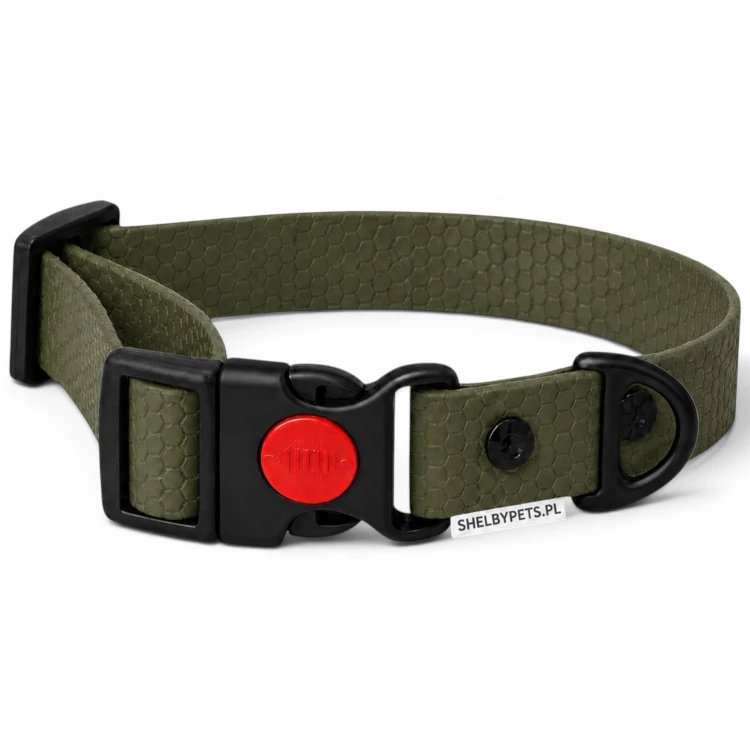 OBROŻA WODOODPORNA DLA PSA WOOFY COLLAR SAFE LOCK -  OLIWKOWA.jpg