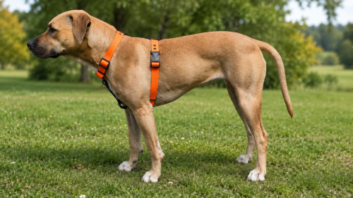 SZELKI WOOFY HARNESS NA PIESKU - KOLOR POMARAŃCZOWY.png