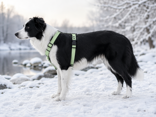 SZELKI WOOFY HARNESS NA PIESKU - KOLOR MIĘTOWO ZIELONY.png