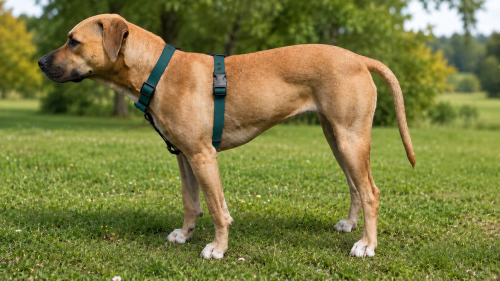 SZELKI WOOFY HARNESS NA PIESKU - KOLOR MYŚLIWSKO ZIELONY.png