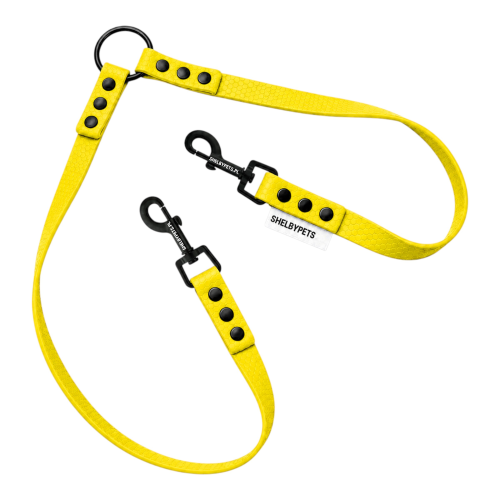 WOOFY DUAL LEASH DWÓJNIK W KOLORZE -  ZÓŁTYM.png