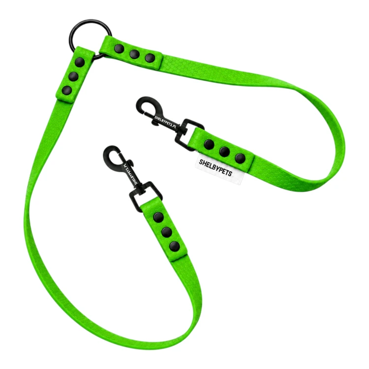 WOOFY DUAL LEASH DWÓJNIK W KOLORZE -  ZIELONYM.png