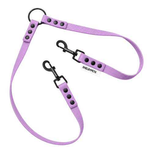 WOOFY DUAL LEASH DWÓJNIK W KOLORZE -  LAWENDOWYM.png